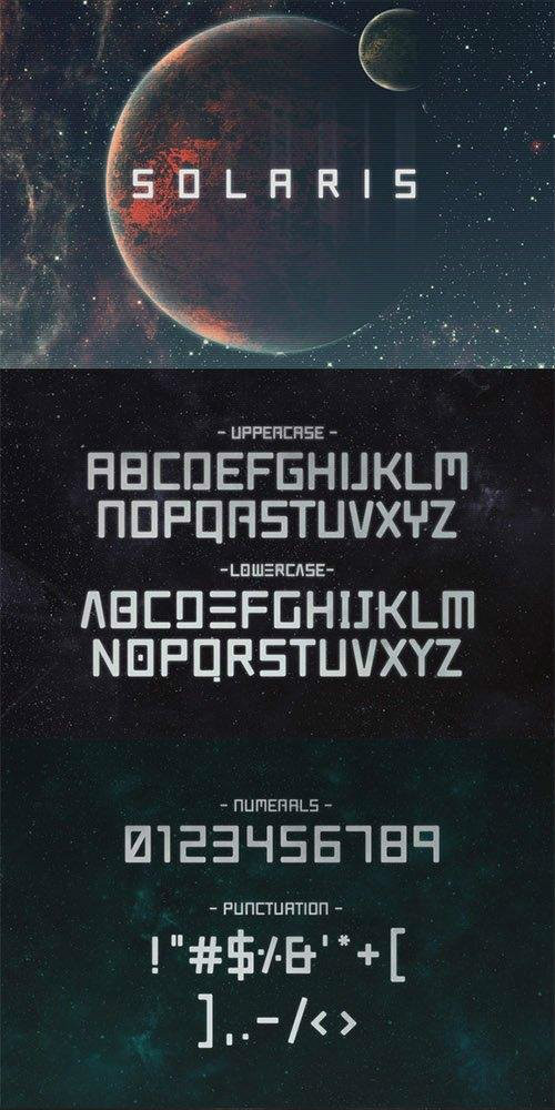 Solaris font