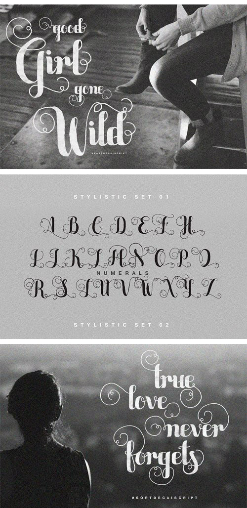 Sortdecai Script font