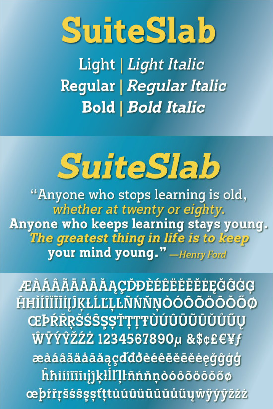 SuiteSlab-Bold font