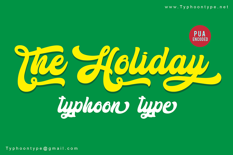 The Holiday - Personal Use font
