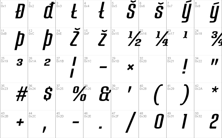 Tubo-Italic font