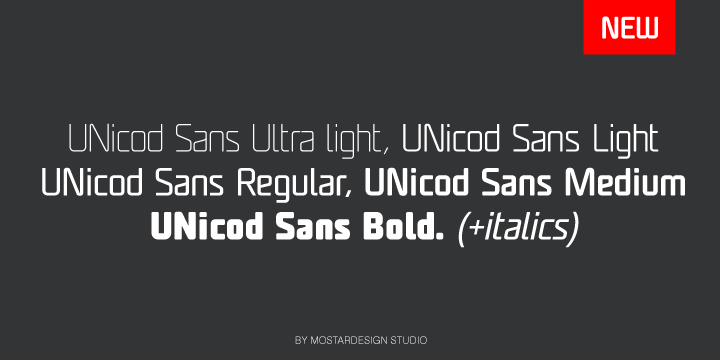Unicod 5 font