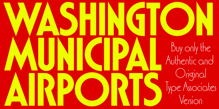Washington 3 font
