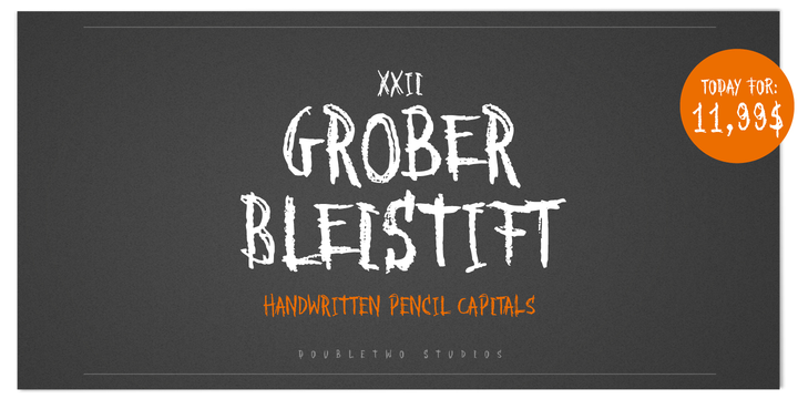 XXIIGroberBleistift-Regular font