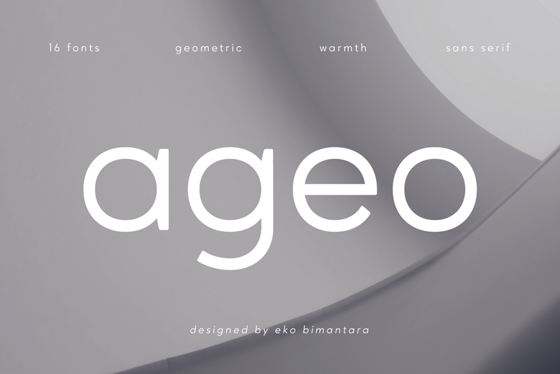 Ageo Personal Use font