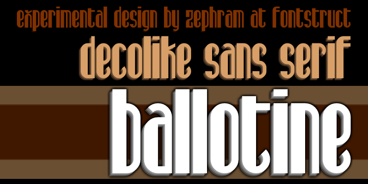 Ballotine font