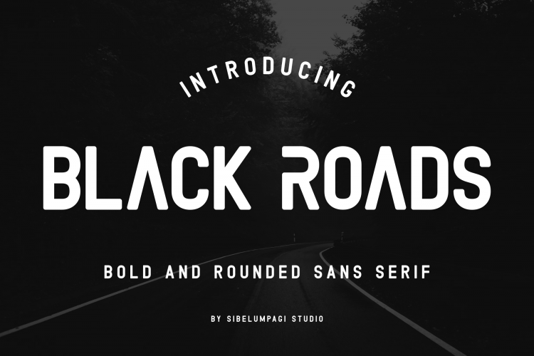 Black RoadsDEMO font
