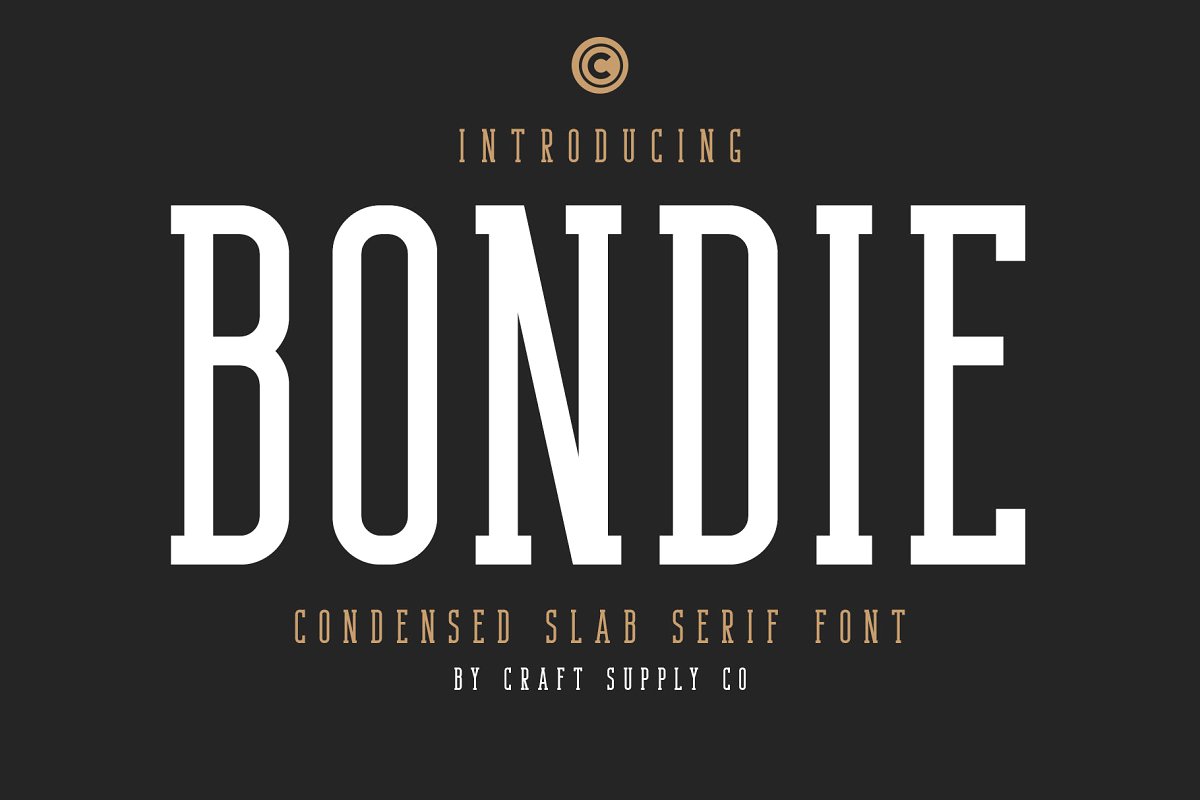 Bondie Slab Free font