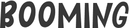 BOOMING font