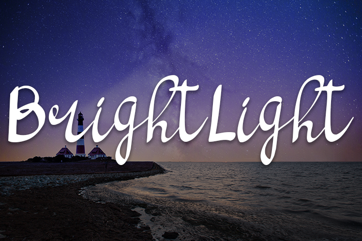 bright light font