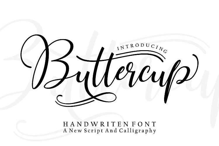 Buttercup Script font