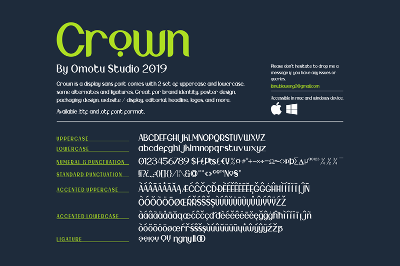 Crown DEMO font