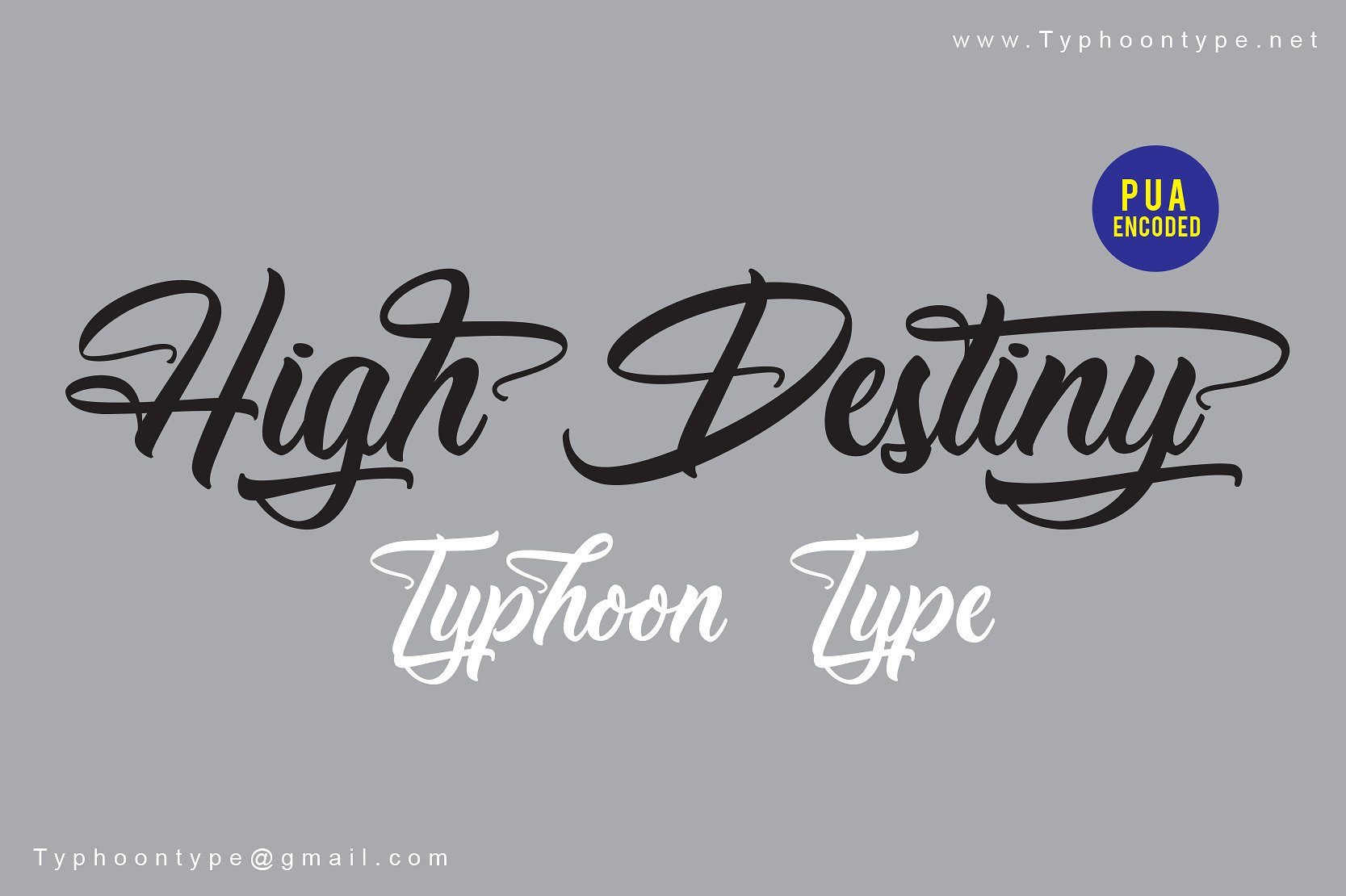 High Destiny - Personal Use font