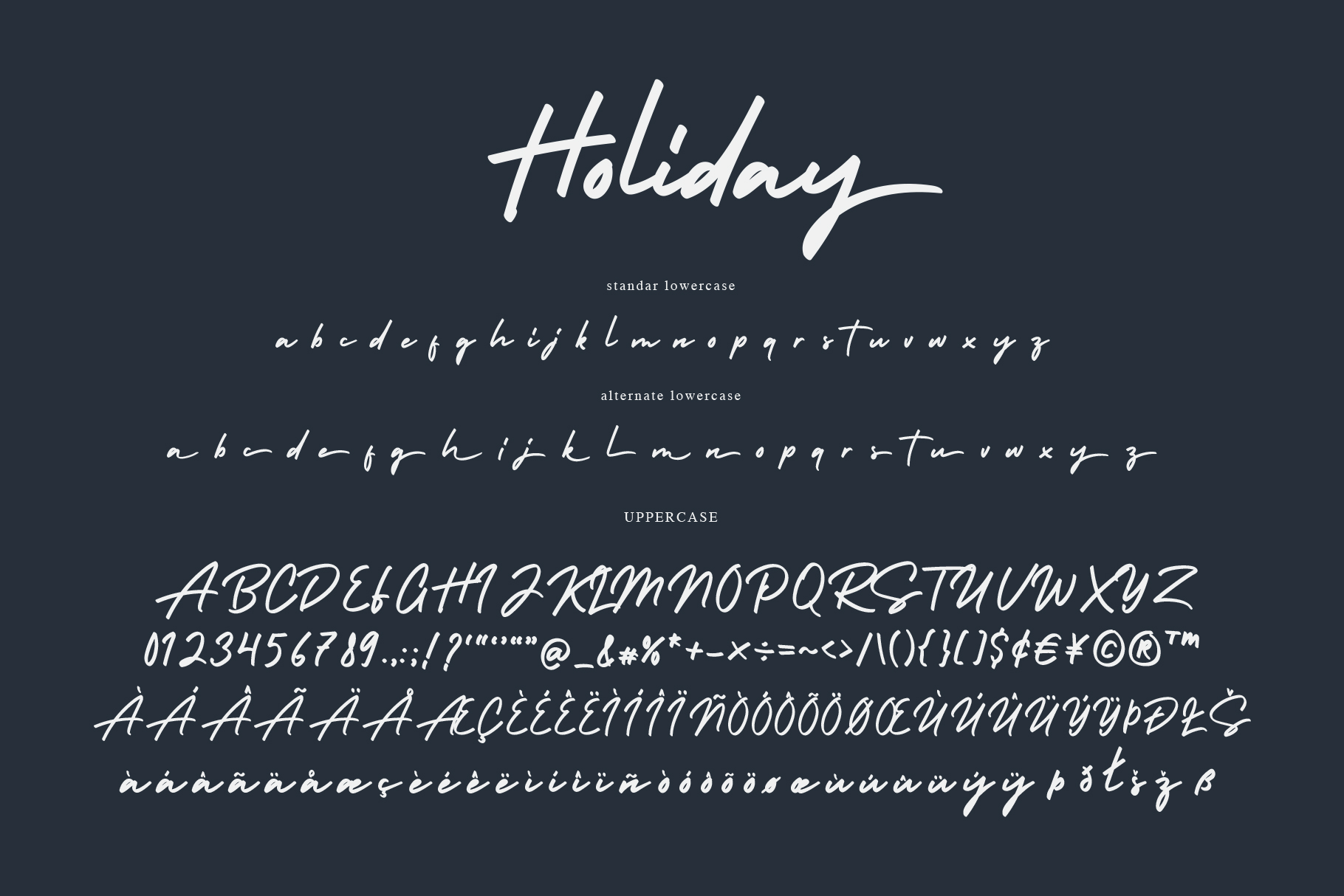 HolidayFree font