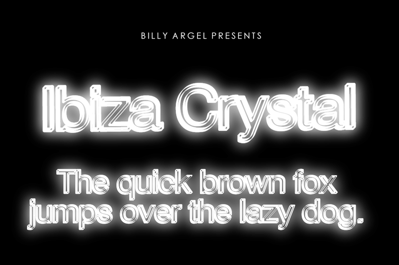 Ibiza Crystal Personal Use font