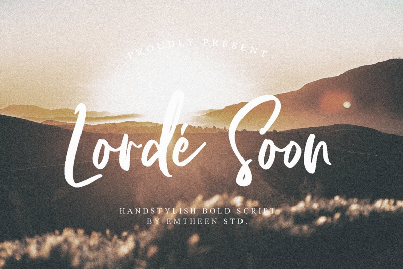 Lorde Soon-Personal Use font