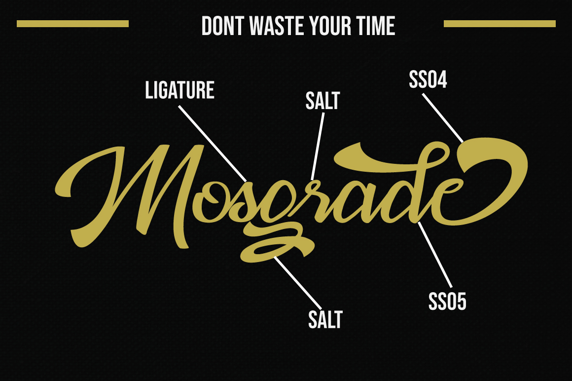 Mosgrade Personal Use font