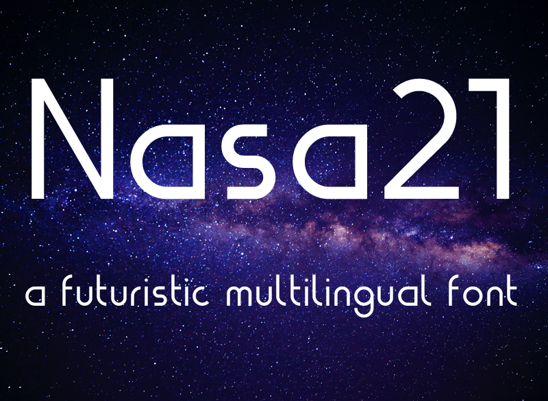 Nasa21 font