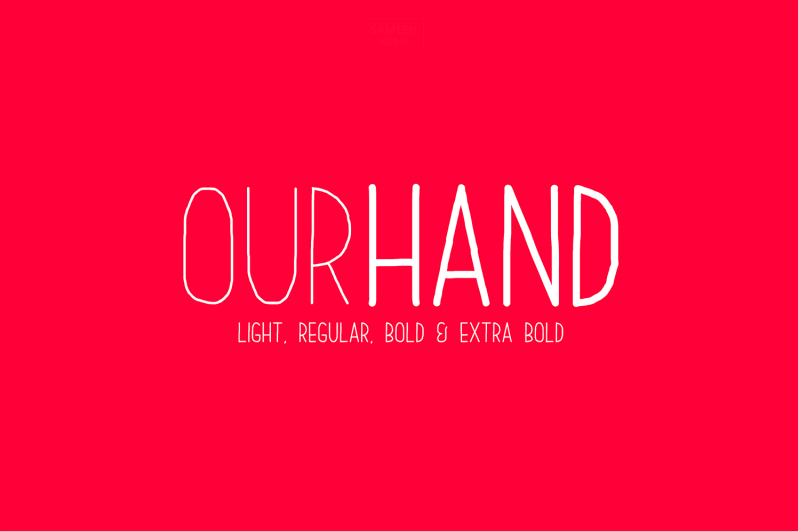 Our Hand font