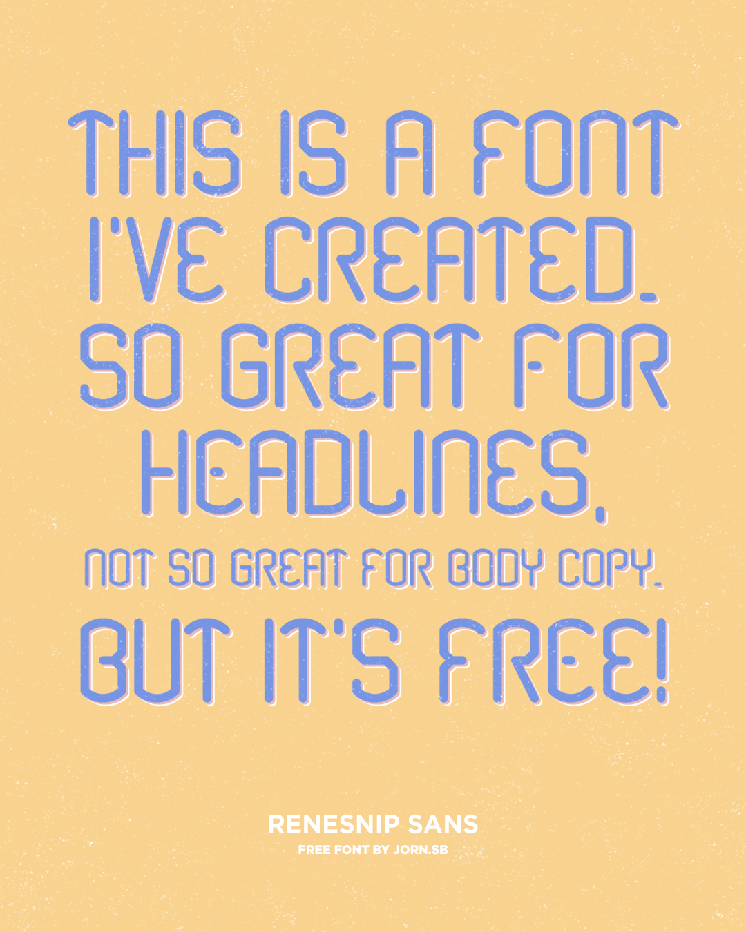 Renesnip Sans font