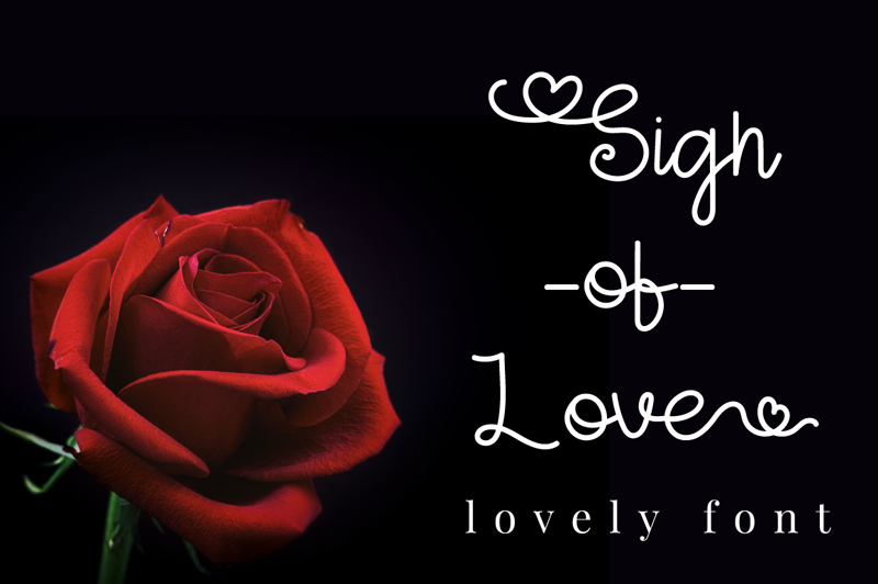 Sign Of Love font