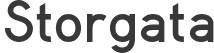 Storgata font