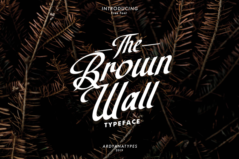 The Brown Wall font