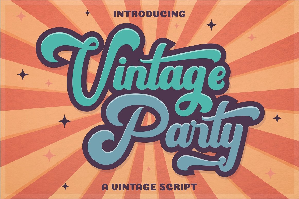 Vintage Party FreeVersion font