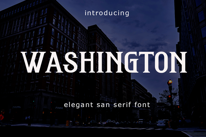 Washington font