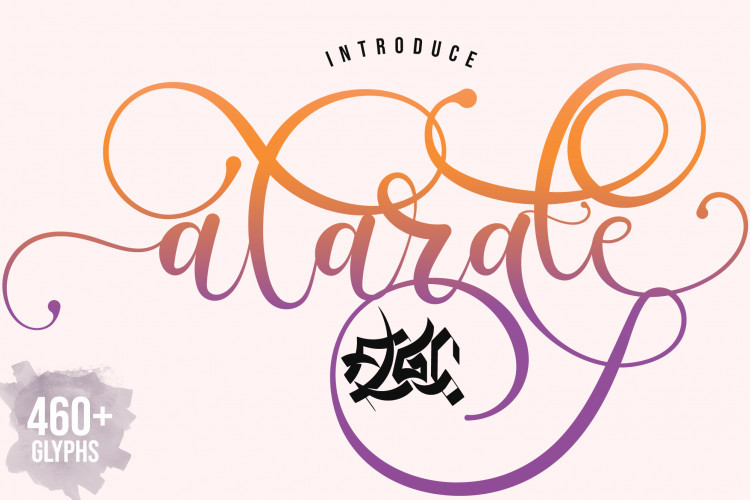 Alarate Script Personal Use font