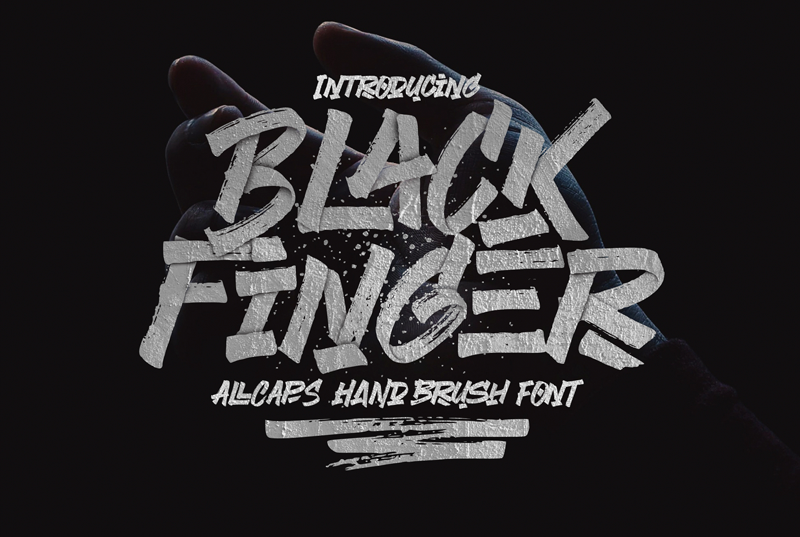 Black Finger font
