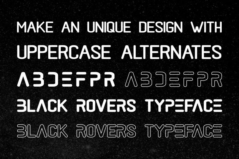 black rovers Regular font