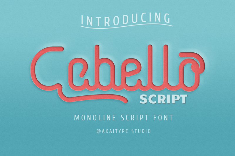 Cabello Script font