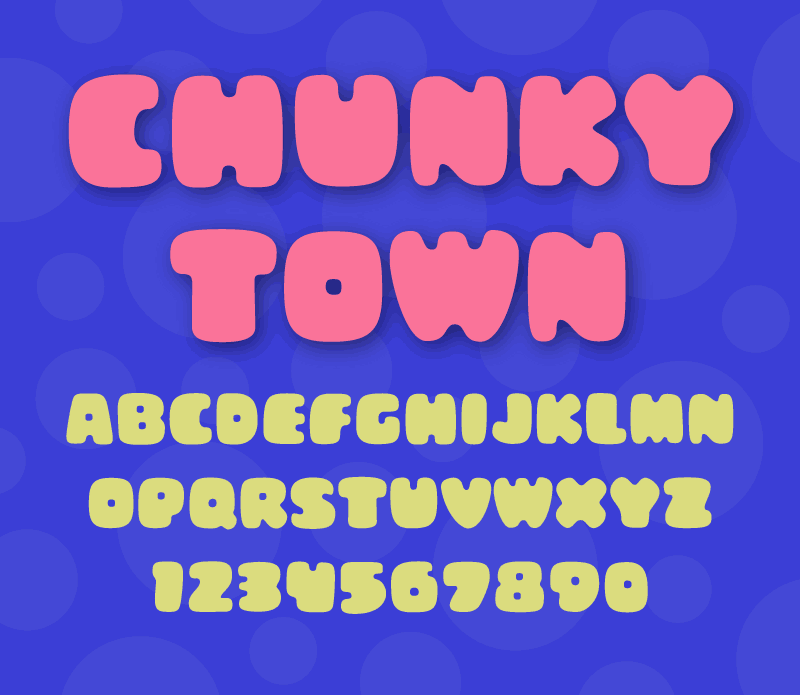 Chunky Town Demo font