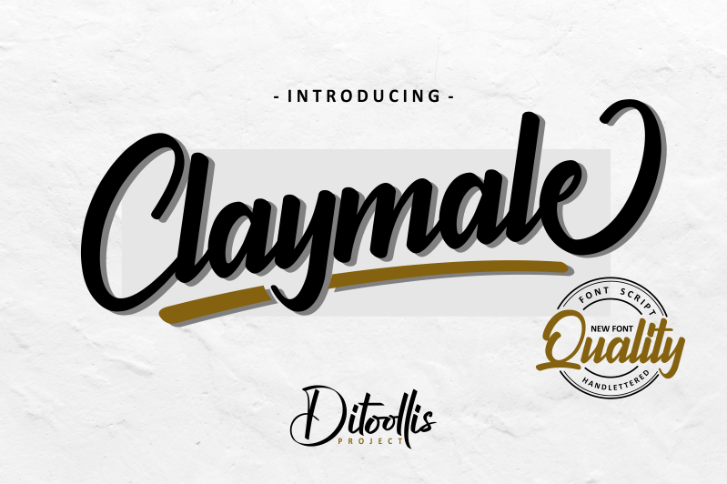 Claymale Personal Use Only font