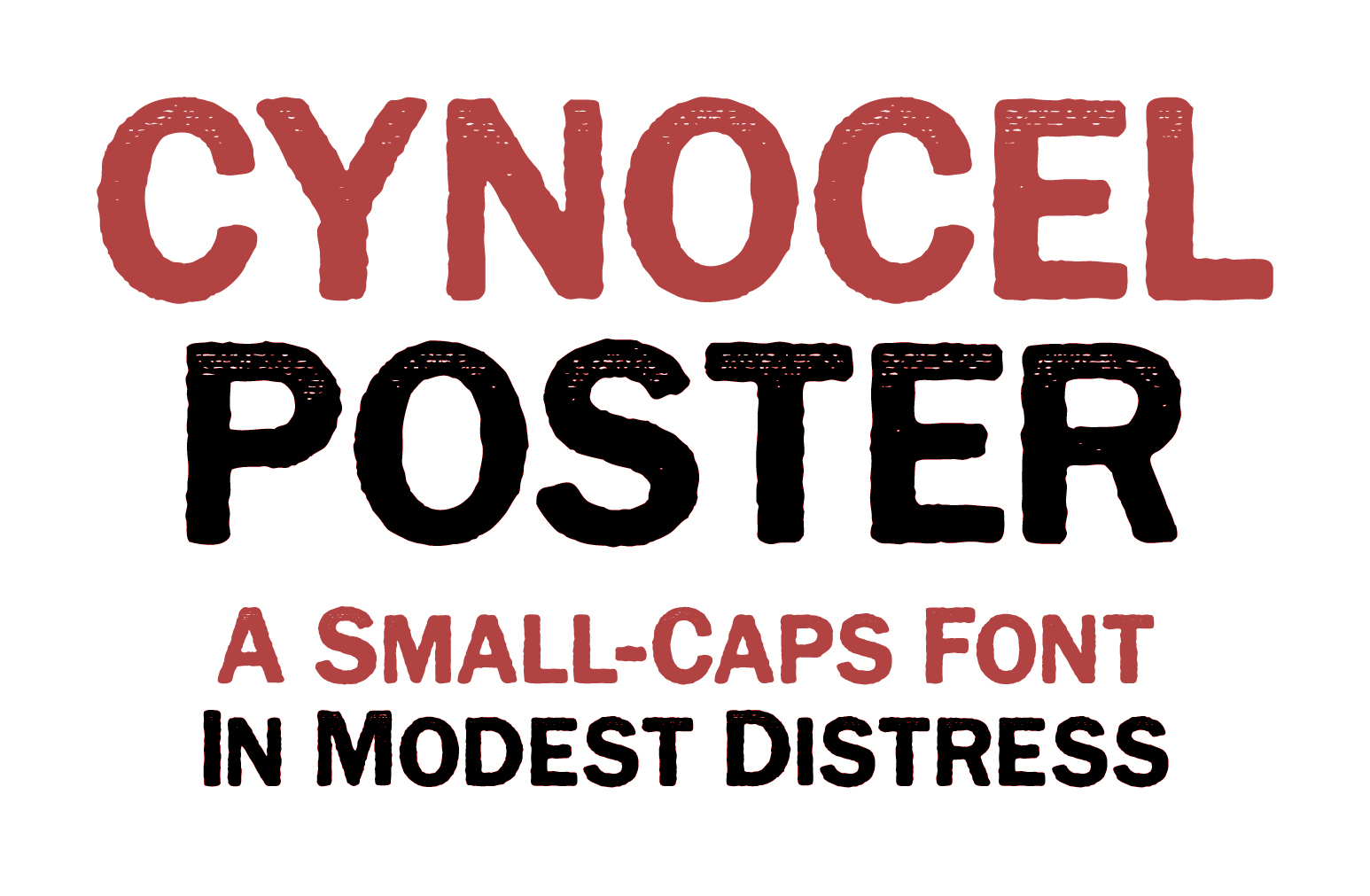 Cynocel Poster font