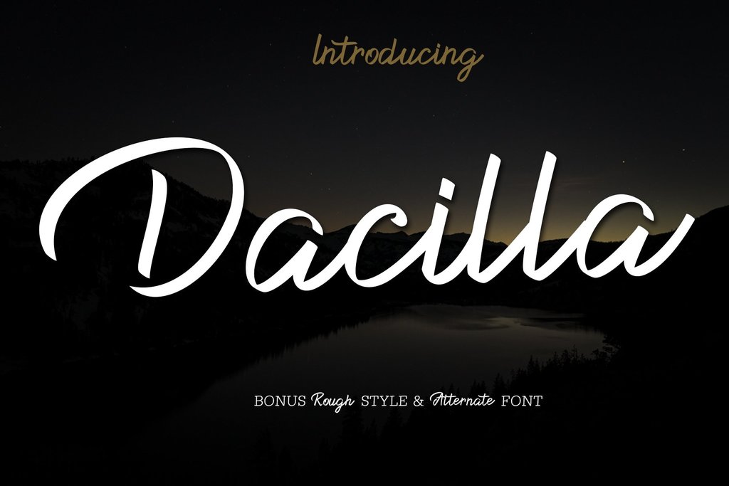 Dacilla Script Demo font