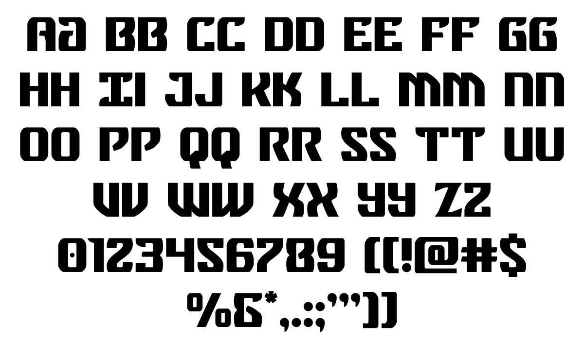 Federal Blue Expanded Italic font