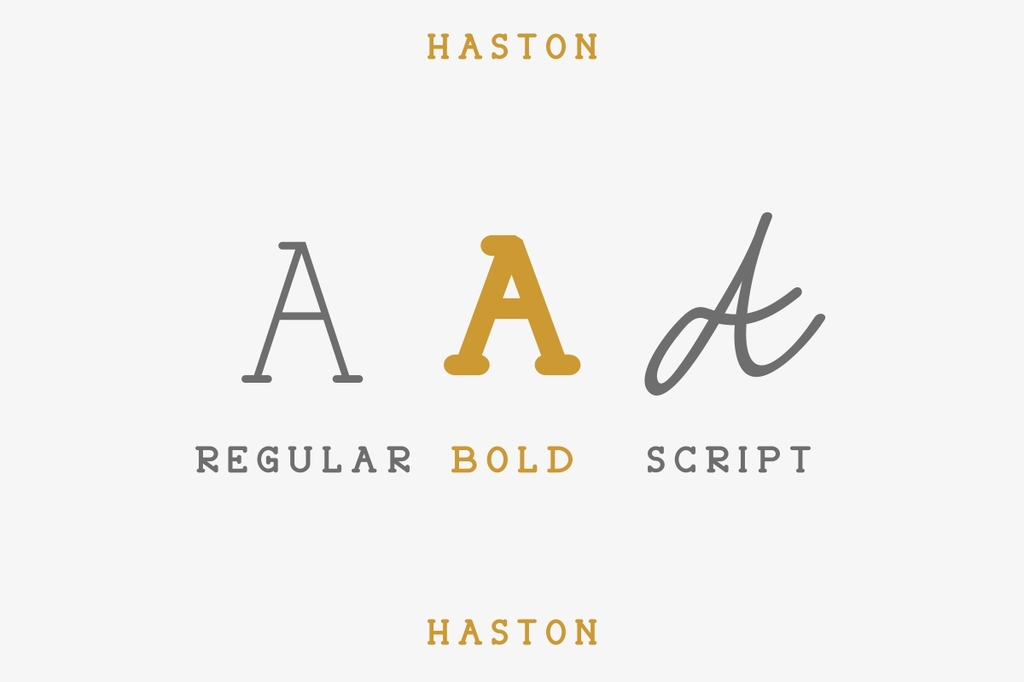 HASTON font