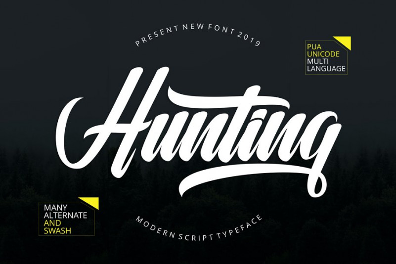 Hunting  font