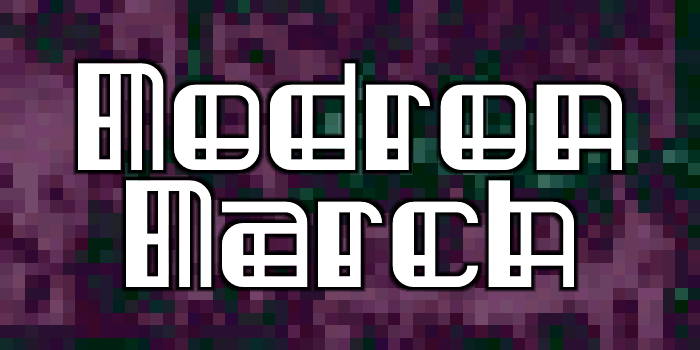 Modron March font