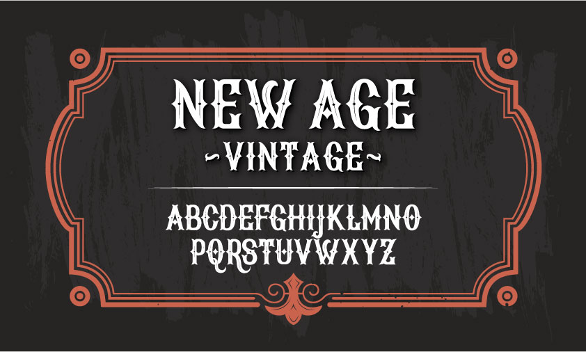 New Age Vintage font