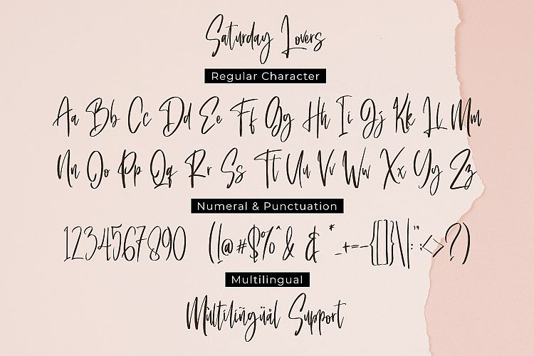 Saturday Lovers font