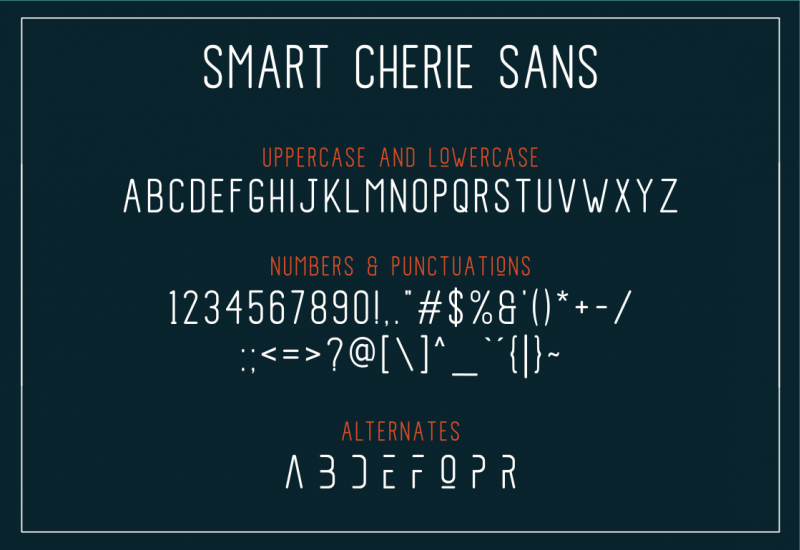 Smart Cherie font