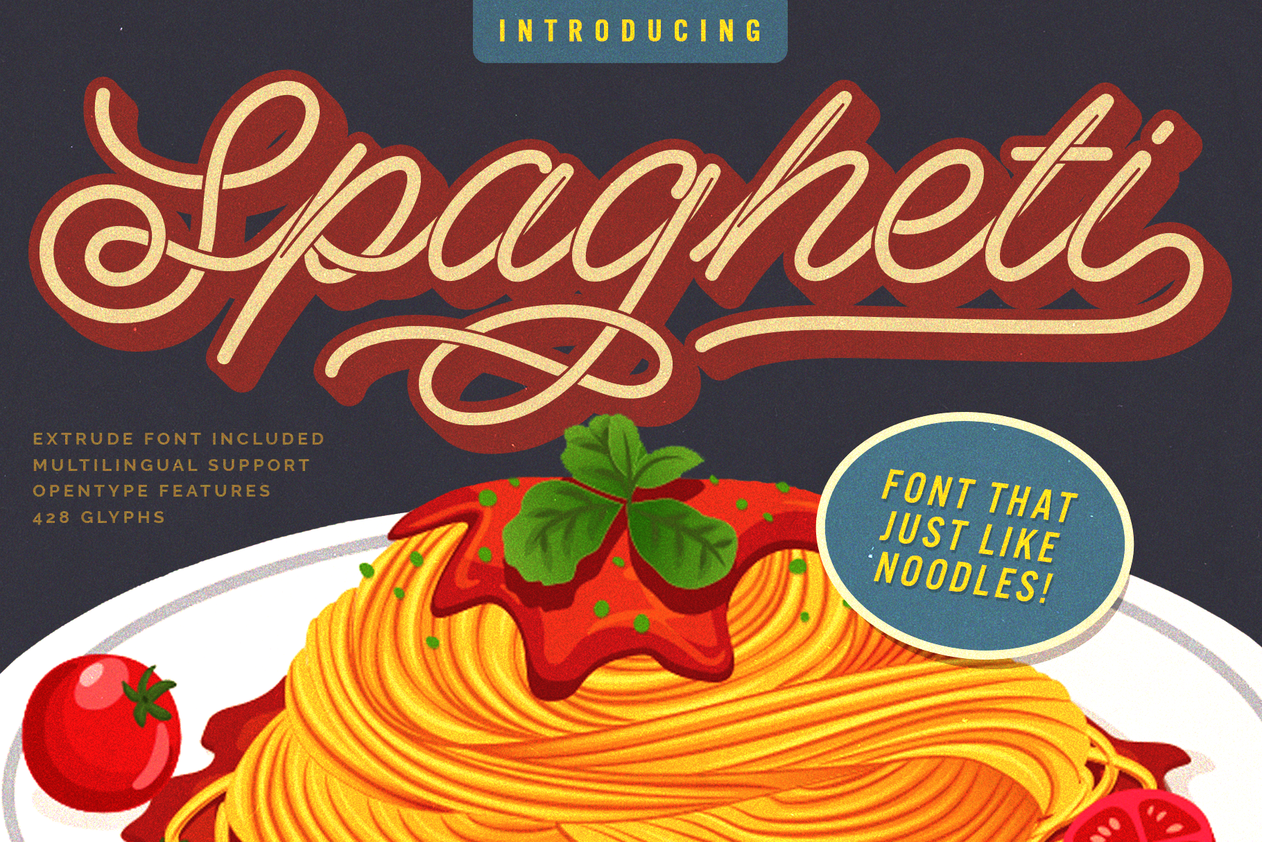 Spagheti Xtrude Personal Use font