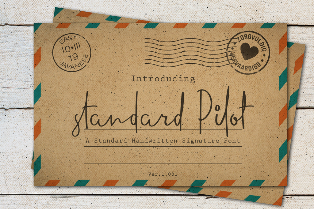 standard pilot demo font