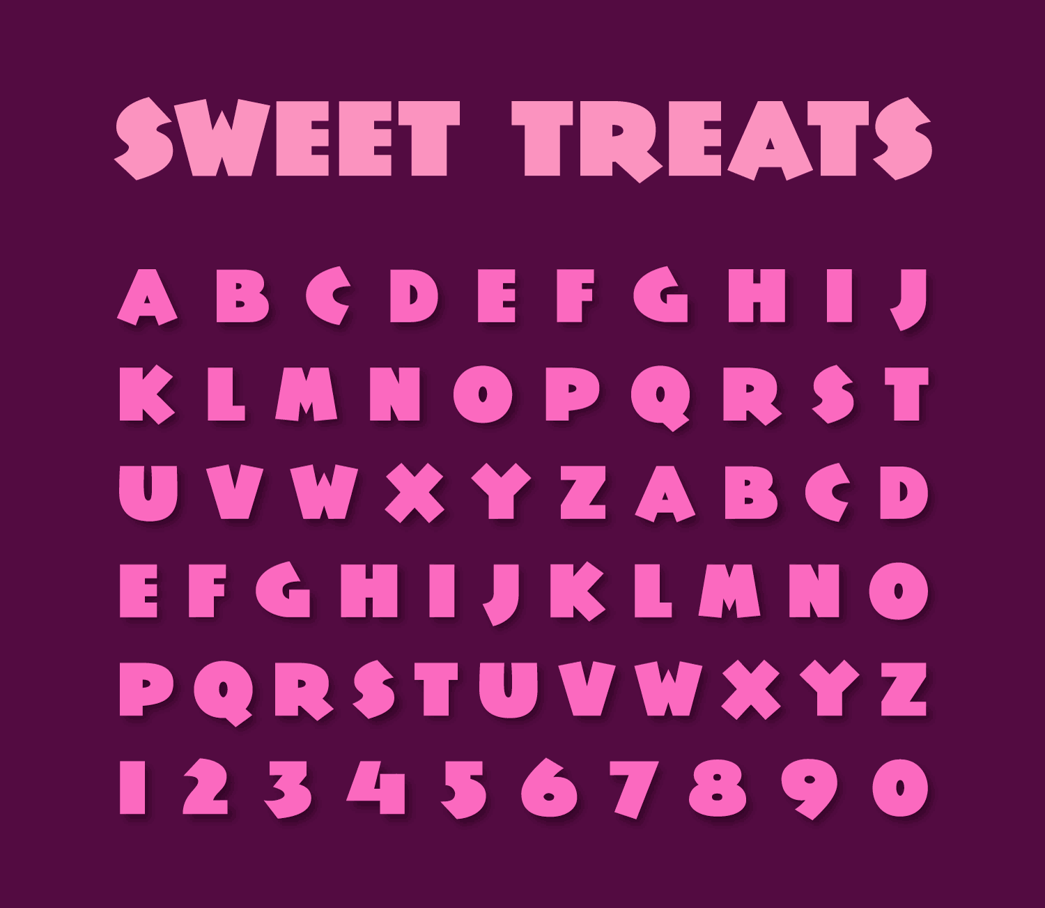 Sweet Treats font