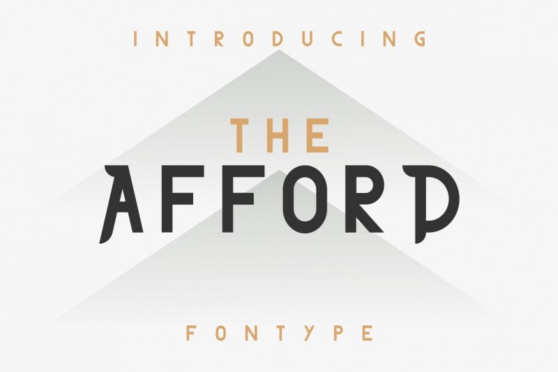 THE AFFORD DEMO font