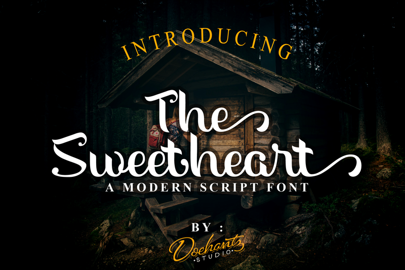 The Sweetheart font