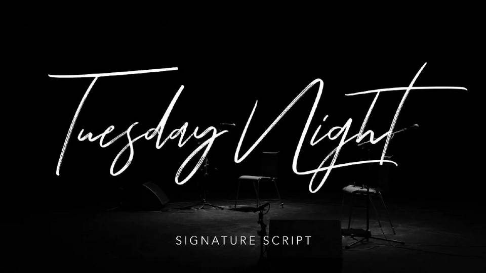 Tuesday Night font